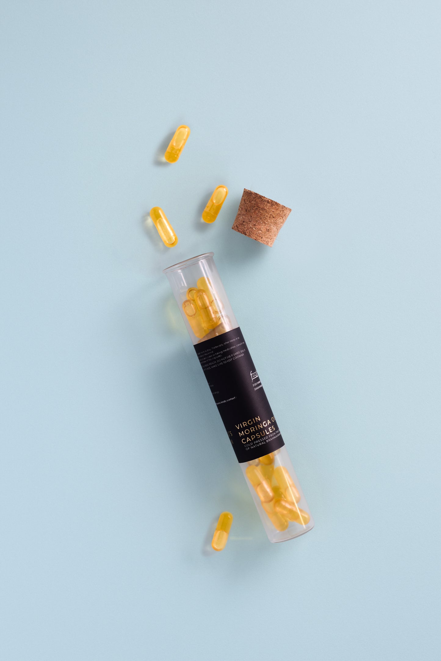 Virgin moringa oil capsules