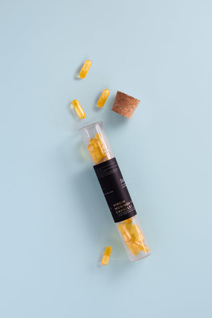 Virgin moringa oil capsules