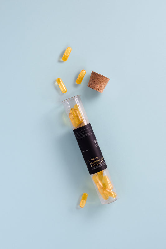 Virgin moringa oil capsules